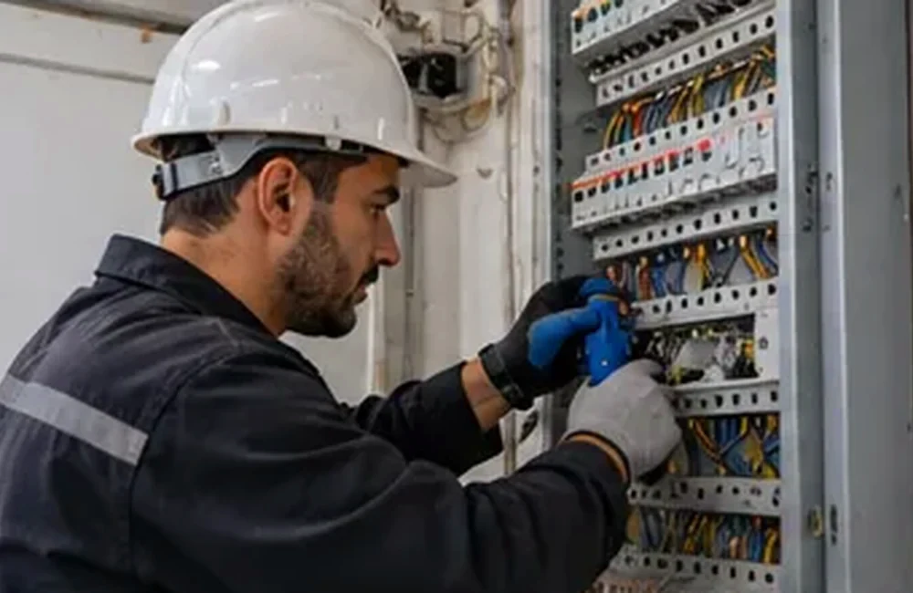 Elektrikçi hizmeti için sektörel web sitesi ekranı örneği