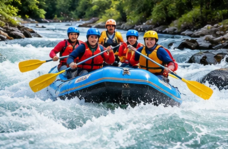 Rafting Firması hizmeti için sektörel web sitesi ekranı örneği